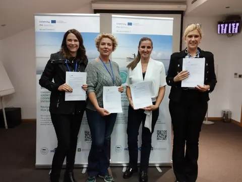 Project partners at the BLUECONNECT Kickoff meeting, Podgorica, Montenegro (October 2024)